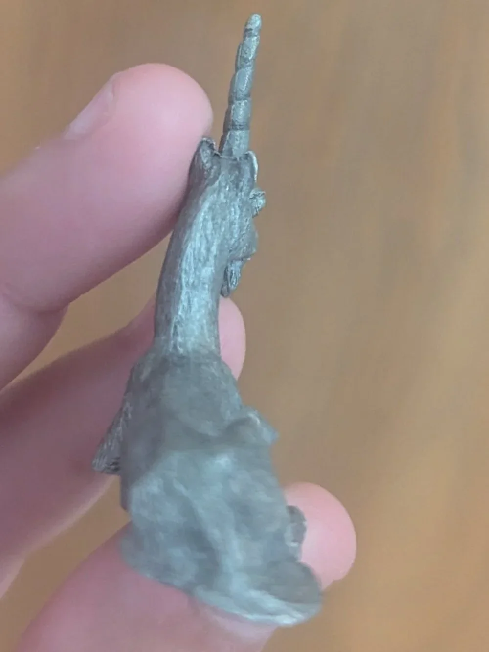 Vintage 1980 Magestic Unicorn Pewter Fantasy Heavy Detailed Trinket Spoontiques